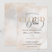 Elegantes Brautparty Einladung (Vorne/Hinten)
