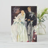 Elegantes Brautparty Einladung (Stehend Vorderseite)