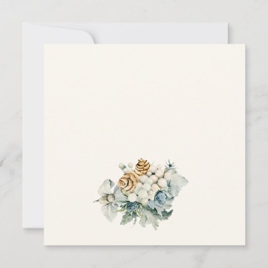 Elegantes Brautparty Einladung (Rückseite)