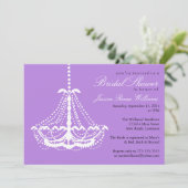 Elegantes Brautparty Einladung (Stehend Vorderseite)