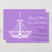 Elegantes Brautparty Einladung (Vorne/Hinten)