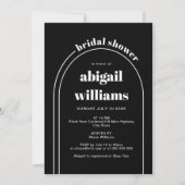 Elegantes Brautparty Einladung (Vorderseite)
