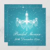 Elegantes Brautparty Einladung (Vorne/Hinten)