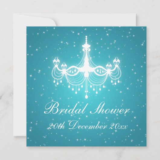 Elegantes Brautparty Einladung (Vorderseite)