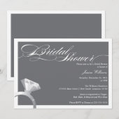 Elegantes Brautparty Einladung (Vorne/Hinten)