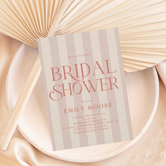 Elegantes Brautparty Einladung