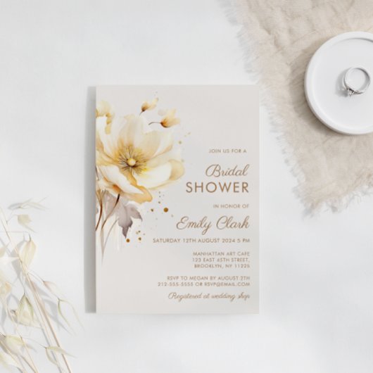 Elegantes Brautparty Einladung