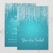 Elegantes Brautparty Einladung (Vorne/Hinten)