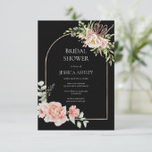 Elegantes Brautparty Einladung (Stehend Vorderseite)