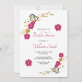 Elegantes Brautparty Einladung (Vorderseite)