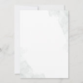 Elegantes Brautparty Eukalyptus Script Floral Einladung (Rückseite)