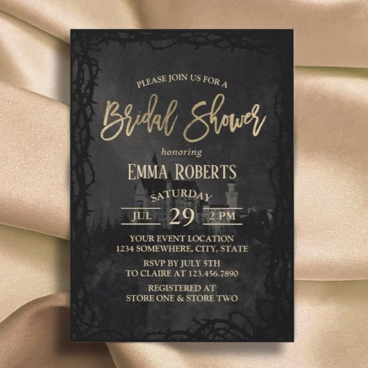 Elegantes Brautparty Fairytale Einladung