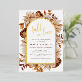 Elegantes Brautparty Folieneinladung (Stehend vorne)