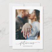 Elegantes Brautparty Foto Einladung (Rückseite)