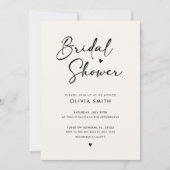 Elegantes Brautparty Foto Einladung (Vorderseite)