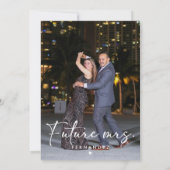 Elegantes Brautparty Foto Einladung (Rückseite)