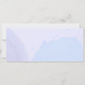 Elegantes Brautparty für blaue Ästhetik Einladung (Rückseite)