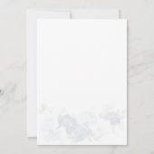 Elegantes Brautparty für Blumenschrift Einladung (Rückseite)