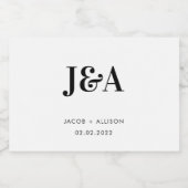 elegantes Brautparty für eine Hochzeit Alkoholflaschenetikett (Einzelnes Label)