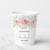 Elegantes Brautparty für Rose Pappbecher (Vorderseite)