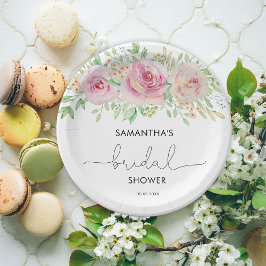 Elegantes Brautparty für Rose Pappteller