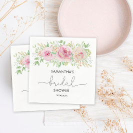 Elegantes Brautparty für Rose Serviette