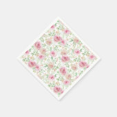 Elegantes Brautparty für Rose Serviette (Ecke)