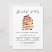 Elegantes Brautparty für Wasserfarben Einladung (Vorderseite)