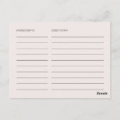 Elegantes Brautparty für Wasserfarben Postkarte (Rückseite)