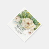 Elegantes Brautparty für Wasserfarben Serviette (Ecke)