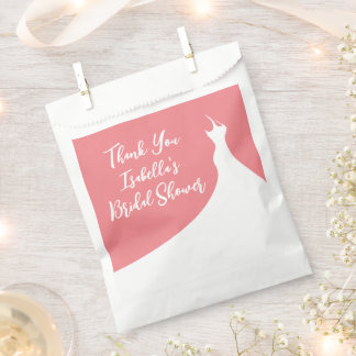 Elegantes Brautparty Gefallen Beutel Koralle Geschenktütchen