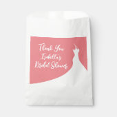 Elegantes Brautparty Gefallen Beutel Koralle Geschenktütchen (Vorderseite)
