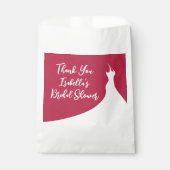 Elegantes Brautparty Gefallen Beutel viva magenta Geschenktütchen (Vorderseite)