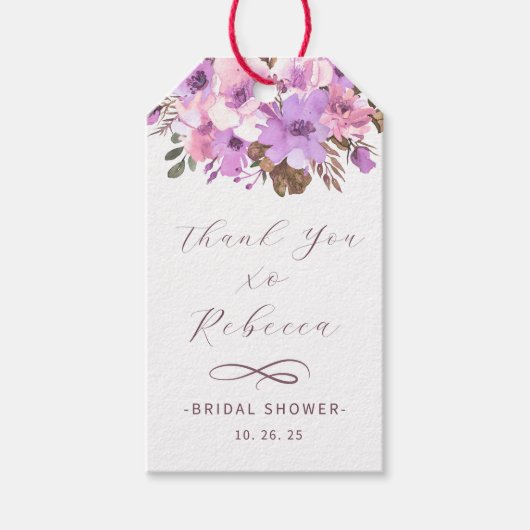 Elegantes Brautparty Geschenkanhänger (Vorderseite)