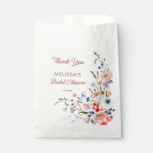 Elegantes Brautparty Geschenktütchen (Vorderseite)