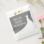 Elegantes Brautparty Gevor Beutel graue Leinen Geschenktütchen (Versiegelt)