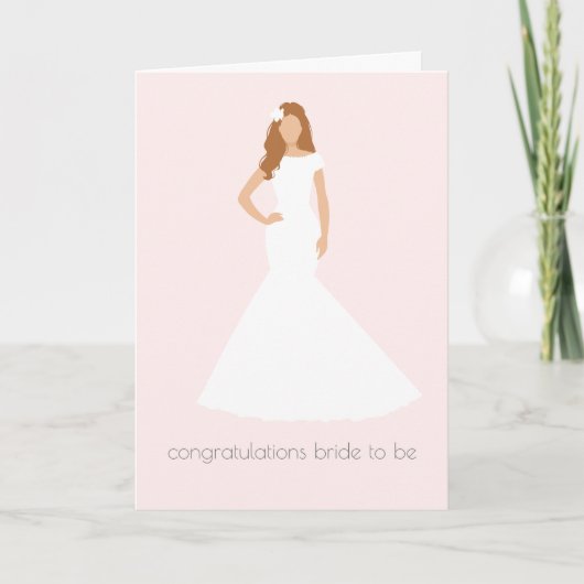 Elegantes Brautparty Glückwunsch Karte (Vorderseite)