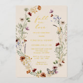 Elegantes Brautparty Gold Folieneinladung (Vorderseite)