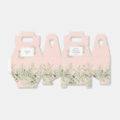 Elegantes Brautparty Grüne Blätter Rosa Rosa Geschenkschachtel (Ungefaltet)