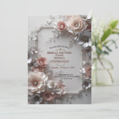 "Elegantes Brautparty/Hochzeitsfeier Einladung (Stehend Vorderseite)