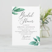 Elegantes Brautparty im Aquarell Einladung (Stehend Vorderseite)