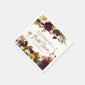 Elegantes Brautparty im Herbst Serviette (Ecke)