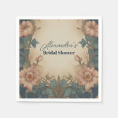 Elegantes Brautparty im Jugendstil Serviette (Vorderseite)