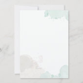 Elegantes Brautparty im Mittelsommer Einladung (Rückseite)