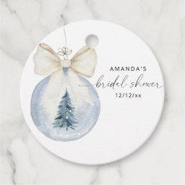 Elegantes Brautparty im Winter Geschenkanhänger