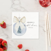 Elegantes Brautparty im Winter Serviette (Beispiel)