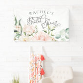 Elegantes Brautparty in Aquarellfarbe Rosa Banner (Insitu)