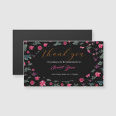 Elegantes Brautparty in Aquarellfarben, rosa und b Magnetkarte (Vorne/Hinten)