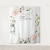 Elegantes Brautparty in Aquarellfarben Wandteppich (Vorderseite)