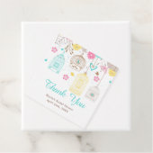 Elegantes Brautparty in Gelb und Rosa Geschenkanhänger (Beispiel)